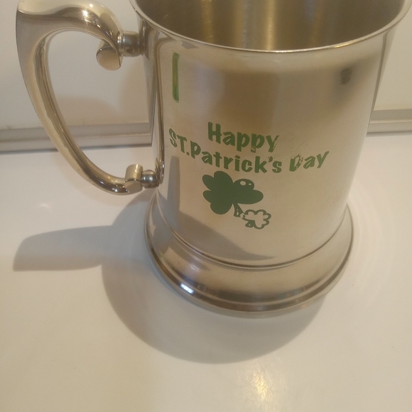 Happy St. Patrick's Day” Stainless Beer Mug - Picture 5 of 8